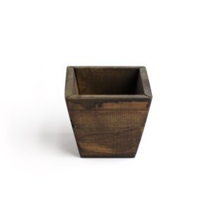 Mini vasinho de madeira para cenário Marrom