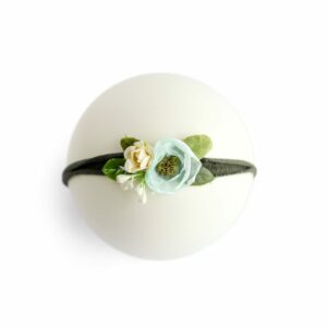 Headband floral Mint