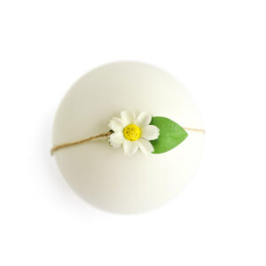 Headband flor – Modelo II Off white