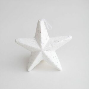 Estrela brilho Branco  M