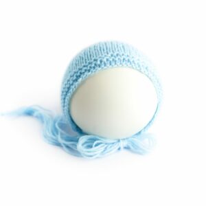 Toquinha de lã Azul claro Newborn