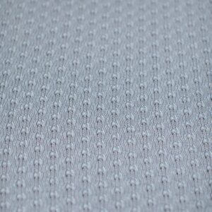 Manta de lã texturizada para puff (dupla face) Azul
