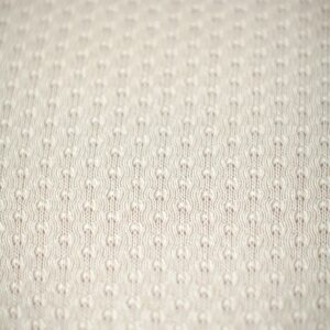 Manta de lã texturizada para puff (dupla face) Bege