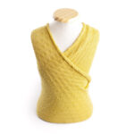 Wrap texturizado de lã Amarelo