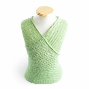 Wrap texturizado de lã Verde