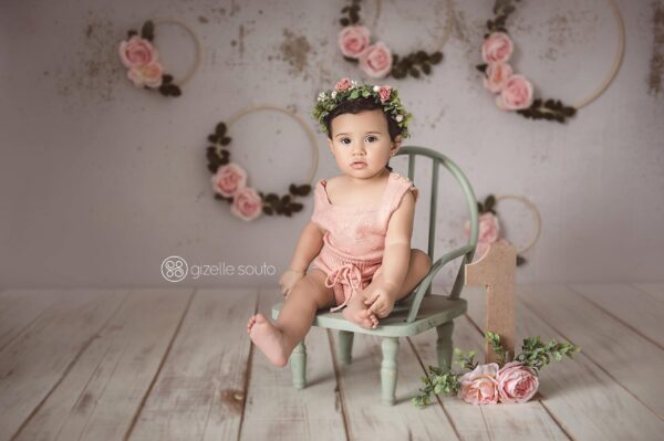 Cadeirinha retrô Cor 25 - Verde pastel