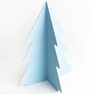 Árvore 3D desmontável - 90 cm Cor 32 - Azul guache