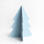 Árvore 3D desmontável – 60 cm Cor 32 – Azul guache