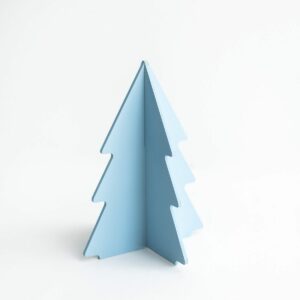 Árvore 3D desmontável – 30 cm Cor 32 – Azul guache