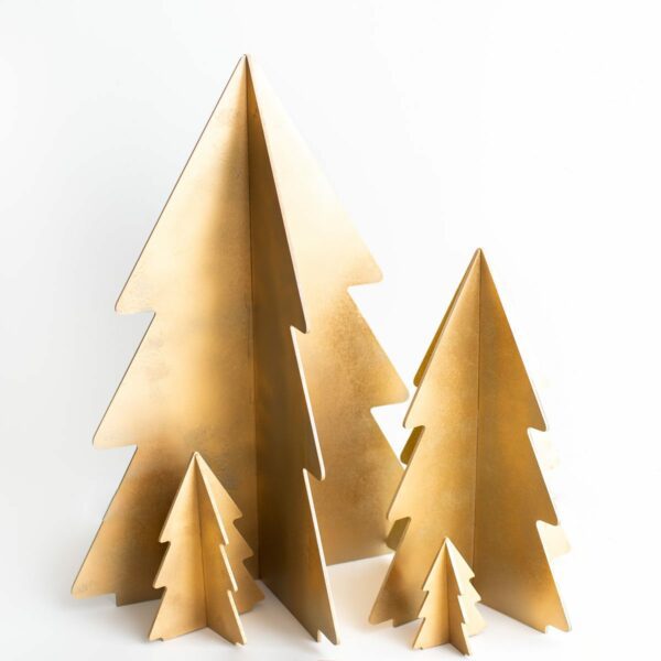 Árvore 3D desmontável - 90 cm Cor 50 - Dourado