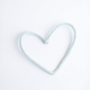 Coração de tricot - BAZ Azul