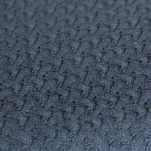 Manta de lã texturizada para puff Trançada Azul Marinho