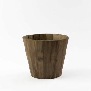 Vaso de madeira Marrom