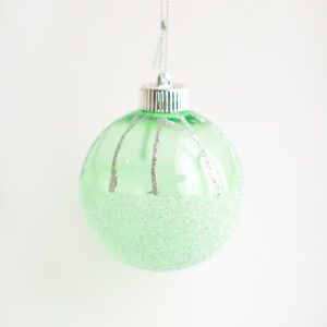 Bola de natal Verde nevada - Modelo III